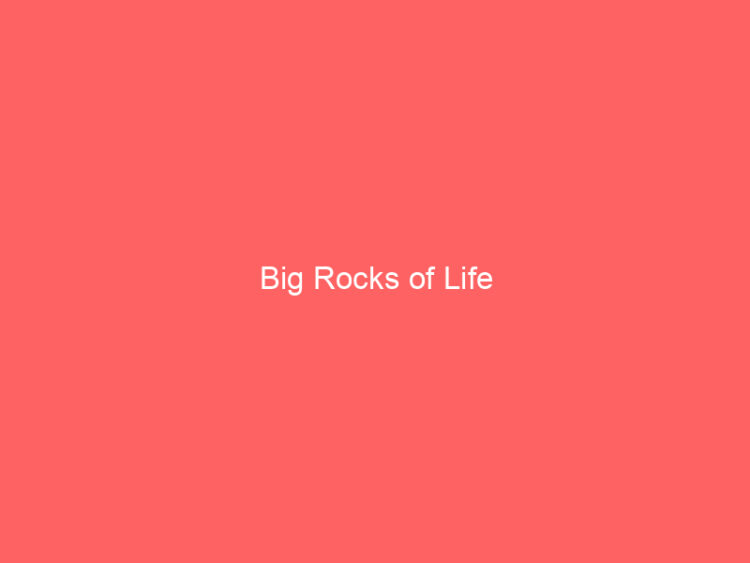 Big Rocks of Life 1