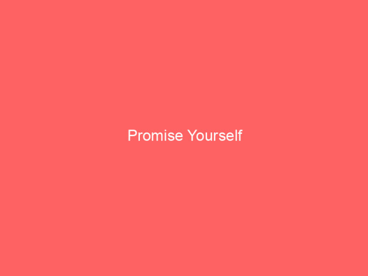 Promise Yourself 1